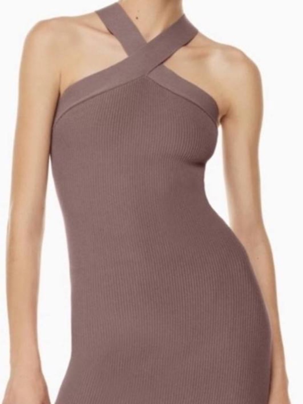 Aritzia Babaton Sculpt Knit Criss Cross Dress Size Small